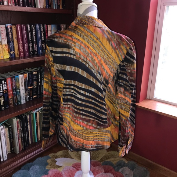Erin London Colorful Blazer Size Large - Picture 4 of 5